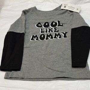 Garanimals Gray and Black Long Sleeve Tee - Cool Like Mommy